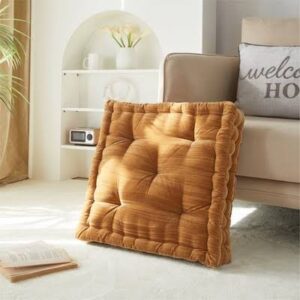 Home Decor Collection Style House Yellow Velvet Floor Pillow