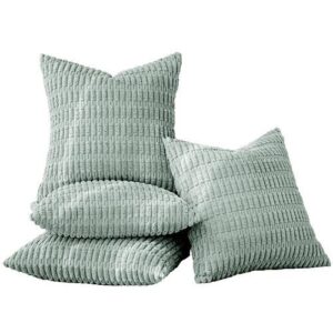 Mainstays Solid Chenille Decorative Throw Pillow Set, Grey, 18 x 18, 2 Pieces
